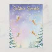 Postale Carte de vœux pour le solstice d'hiver (Devant)