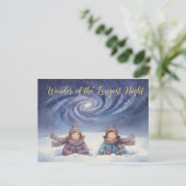 Postale Carte de voeux pour le solstice d'hiver (Debout devant)