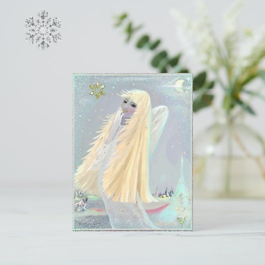 Postale Carte de vœux pour le solstice d'hiver