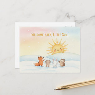 Postale Carte de voeux pour le solstice d'hiver