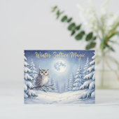 Postale Carte de voeux pour le solstice d'hiver (Debout devant)