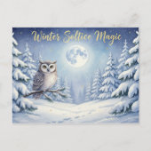 Postale Carte de voeux pour le solstice d'hiver (Devant)