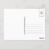 Postale Carte de vœux pour Thanksgiving (Dos)