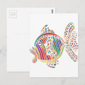 Postale Carte de voeux RainbowFish (Devant / Derrière)