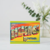 Postale Carte de vœux rétro Billings MT (Debout devant)