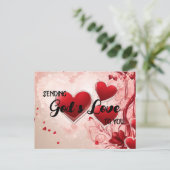 Postale Carte de vœux scripturaires L'amour de Dieu (Debout devant)