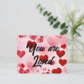 Postale Carte de vœux scripturaires Vous êtes aimé (Debout devant)