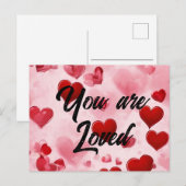 Postale Carte de vœux scripturaires Vous êtes aimé (Devant / Derrière)