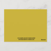 Postale Carte de voeux Sunflower (Dos)