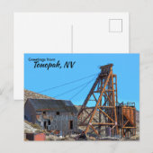Postale Carte de voeux Tonopah Nevada (Devant / Derrière)