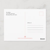 Postale Carte de vœux typographique moderne pour Noël (Dos)