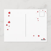 Postale Carte de voeux Valentines Raccoon (Dos)