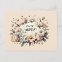 Carte de vœux vibrante pour un anniversaire avec d