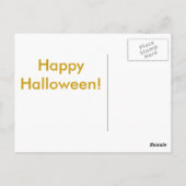 Postale Carte de voeux vintage Angry Moon Halloween (Dos)