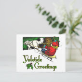 Postale Carte de voeux Yuletide (Debout devant)