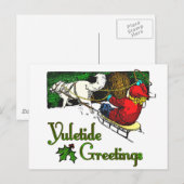 Postale Carte de voeux Yuletide (Devant / Derrière)