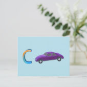 Postale Carte de voiture (Debout devant)