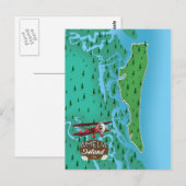 Postale Carte de voyage Amelia Island Florida. (Devant / Derrière)