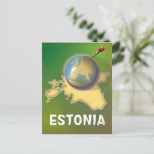 Postale Carte de voyage ancienne de l'Estonie