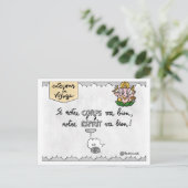 Postale Carte de voyage : "Ayurveda" (Debout devant)