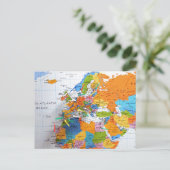 Postale Carte de voyage colorée (Debout devant)