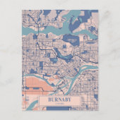 Postale Carte de voyage de Burnaby Canada venteuse (Devant)