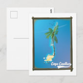Postale carte de voyage de Cape Caulker (Devant / Derrière)
