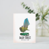 Postale Carte de voyage de Dalby Forest North Yorkshire (Debout devant)