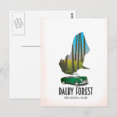 Postale Carte de voyage de Dalby Forest North Yorkshire (Devant / Derrière)