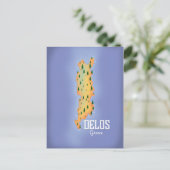 Postale Carte de voyage de Delos Grèce (Debout devant)