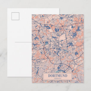 Postale Carte de voyage de Dortmund Allemagne ventée