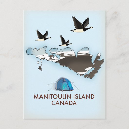 Postale Carte de voyage de l'île Bathurst Canada (Devant)