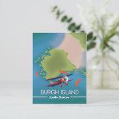 Postale Carte de voyage de l'île de Burgh Devon (Debout devant)