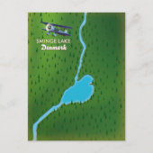 Postale Carte de voyage de Sminge Lake Danemark (Devant)