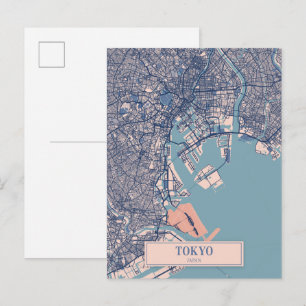 Postale Carte de voyage de Tokyo Japon ventée