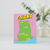 Postale Carte de voyage du Ghana (Debout devant)