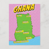 Postale Carte de voyage du Ghana (Devant)