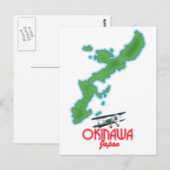 Postale Carte de voyage du Japon d'Okinawa (Devant / Derrière)