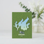 Postale Carte de voyage du lac Leech (Debout devant)