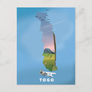 Postale Carte de voyage du Togo