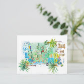 Postale Carte de voyage illustrée Colombie (Debout devant)