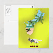 Postale Carte de voyage illustrée de Guam (Devant / Derrière)