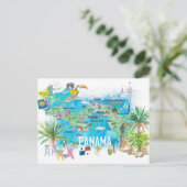 Postale Carte de voyage illustrée Panama (Debout devant)