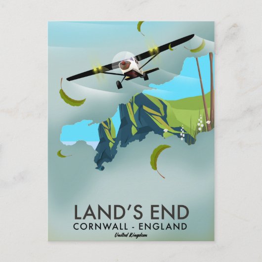 Postale Carte de voyage Land's End Cornwall (Devant)