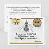 Postale Carte de voyage : obstacle Transformez vos (Devant / Derrière)