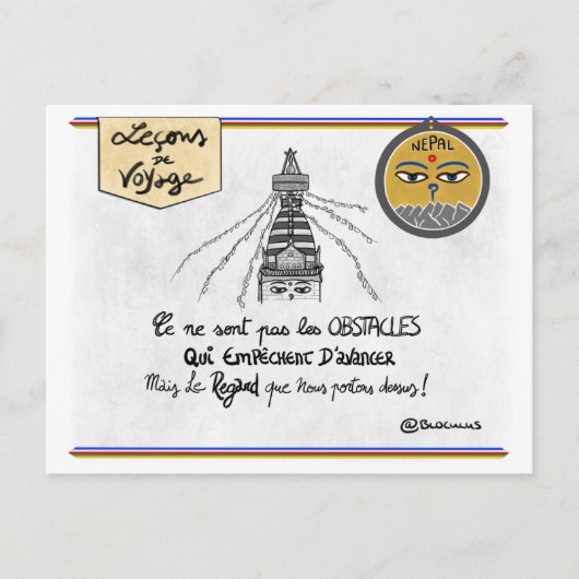 Postale Carte de voyage : obstacle Transformez vos (Devant)