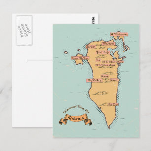 Postale Carte de voyage vintage de Bahreïn