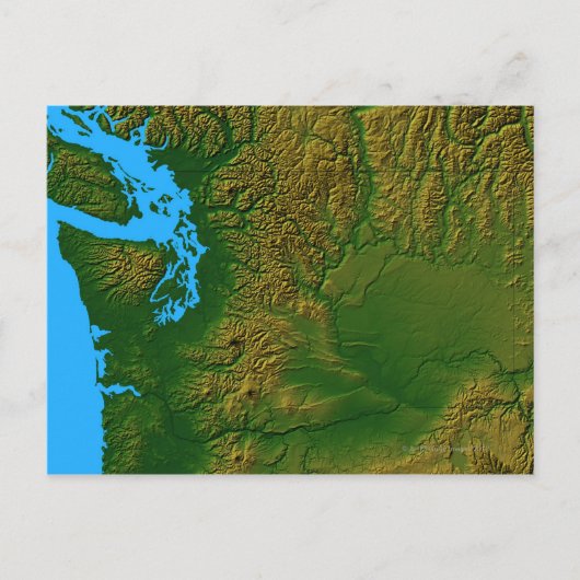 Postale Carte de Washington (Devant)