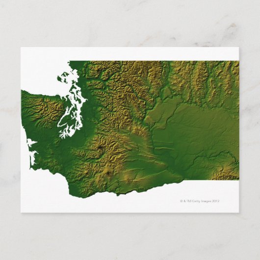 Postale Carte de Washington 3 (Devant)