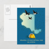 Postale carte de wrangell st elias Alaska (Devant / Derrière)